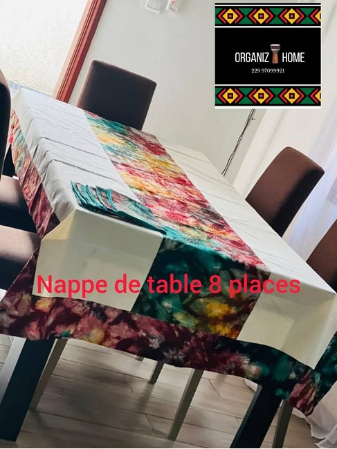 Nappe de Table africaine 8 places